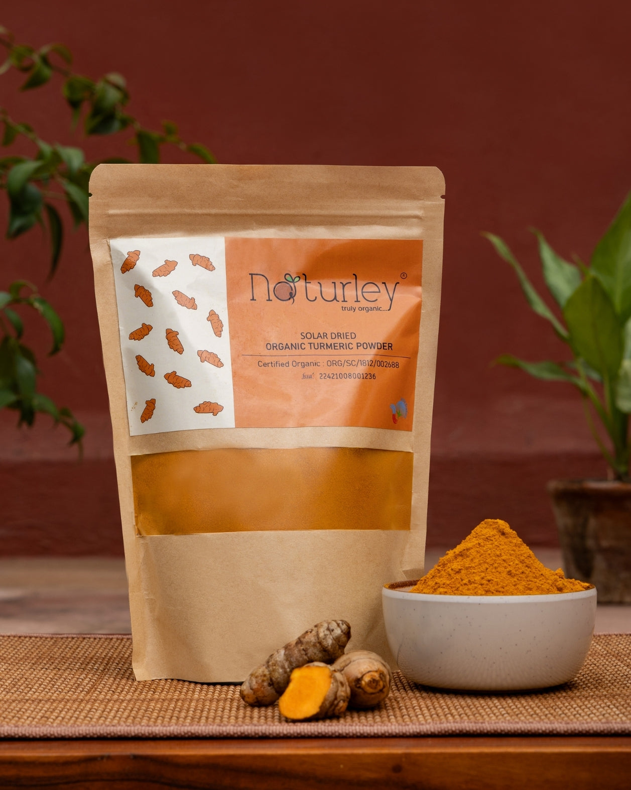 Naturley Organic Turmeric Powder (1.5 Months Solar Dried)